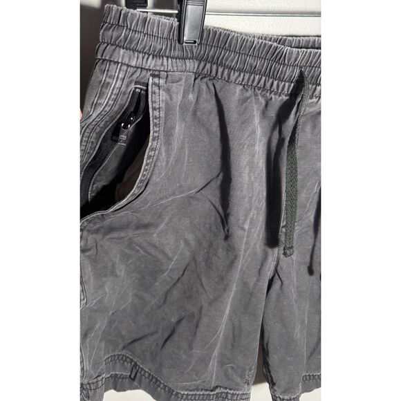 Abercrombie & Fitch Men’s Gray Casual Shorts Size M Elastic Waist Drawstring - Picture 2 of 5
